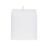 3" x 3" Square White Candle