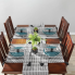 13 pc Black & White Dining Set