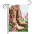 Pink and Boots Garden Flag