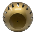19" Solar Metal Bell - Gold