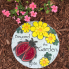 10" Cement Lady Bug Stepping Stone