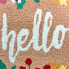17" Spring Bloom “Hello” Indoor Pillow