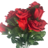 21" Rose & Bud Bush - Red