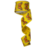 2.5" x 10yd Butterflies on Yellow Ribbon