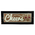 9.5" Wooden Cheers Sign