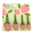 4 pc Measuring Spoons - Pink Strawberries