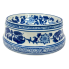 2.5" Blue & White Chinoiserie Porcelain Animal Food/ Water Bowl