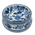 2.5" Blue & White Chinoiserie Porcelain Animal Food/ Water Bowl