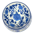 3.5" Blue & White Chinoiserie Porcelain Animal Food/ Water Bowl
