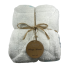 50" x 60" Paw Print Velvety Fleece Sherpa Blanket