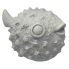 White Blow Fish Figurine