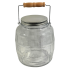 Anchor Hocking 3.8-liter Glass Barrel Jar with Lid & Attachable Handle