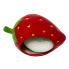 Red Strawberry Scrubber Holder