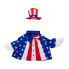 Porch Goose Outfit - Patriotic Suit