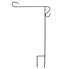 33" Wrought Iron Garden Flag Stand