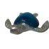 8" Ocean Blue & Silver Turtle