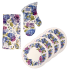6 pc Blue & Purple Hydrangea Kitchen Set