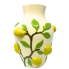 12" 3D Lemon Branch Ceramic Vase