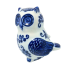 4.5" Blue & White Chinoiserie Porcelain Owl