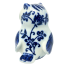 4.5" Blue & White Chinoiserie Porcelain Owl