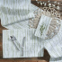 Green & White Kitchen Towel- Cara Stripe