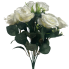 16" Rose Bush - White