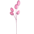 24" Pearl Velvet Egg Spray - Pink
