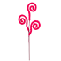 27" Neon Puff Spiral Spray - Pink