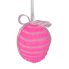 6" Pink Tensile Egg Ornament