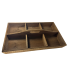 21" 6-section Wooden Tray