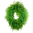 26" UV Fern/ Bead Grass Oval Wreath