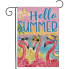 Flamingos Summer Garden Flag