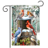 Winter Woodland Birds Garden Flag