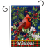 Cardinal & Holly Garden Flag
