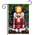 Wooden Nutcracker Garden Flag