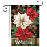 Mixed Poinsettias Garden Flag