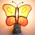 Stained Glass Yellow & Orange Butterfly Nightlight