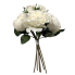 13" Mixed Rose Bouquet- White