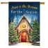 Reason For the Season Church Double Sided House Flag