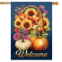 Fall Basket House Flag