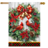 Cardinal Wreath House Flag