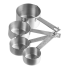 Stainless Steel Measuring Cups- Set of 4