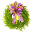 30" Bead Grass Wreath w/ Spring Bow