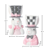 13.5" Resin Bunny Bust Planters - Boy & Girl (Set)