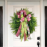 30" Mixed Grass Wreath w/ Spring Bow