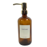 Amber Soap Dispenser w/ Gold Pump