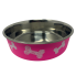 Non-Slip Stainless Steel Dog Bowl - Pink