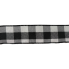1.5" x 10yd Black & White Buffalo Plaid Wire Ribbon