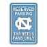 UNC Tarheels Parking Sign