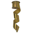 2.5" x10yd Lurex Gold Wired Ribbon